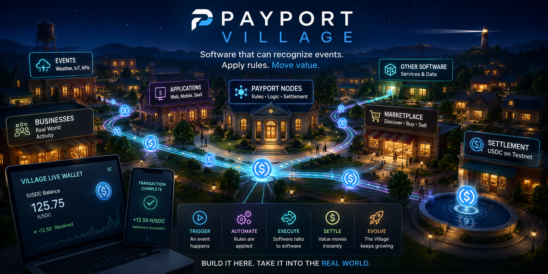PayPort Village — agentic economy laboratory